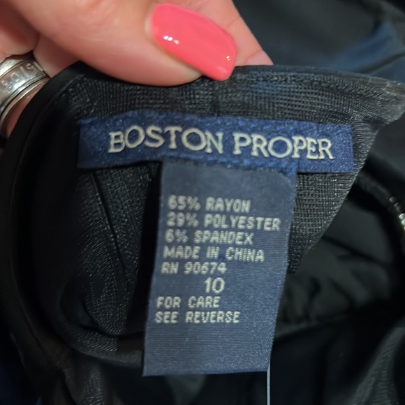 Little black dress Boston Proper size 10 - Picture 6 of 7